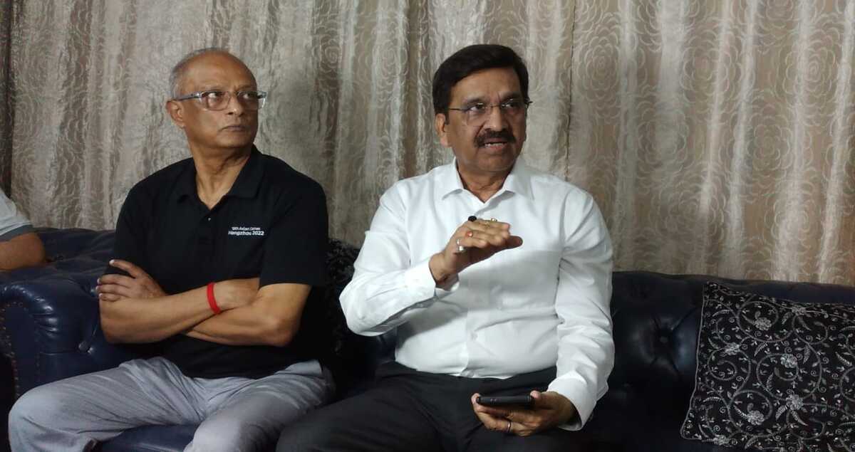 Ranchi JCA Election: प्रेस कॉन्फ्रेंस करते एएस बेहरा